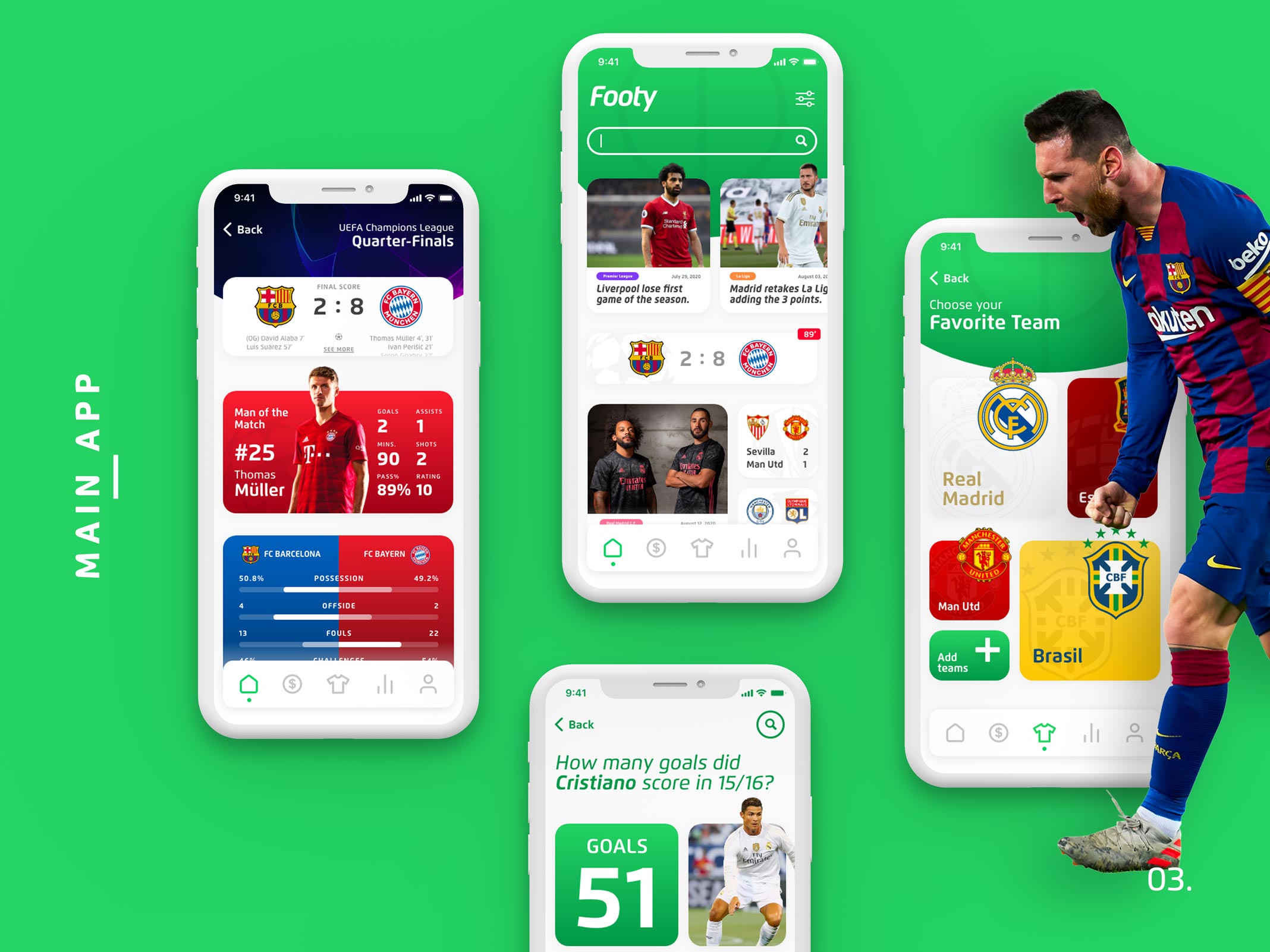 Footy Case Study - Main App