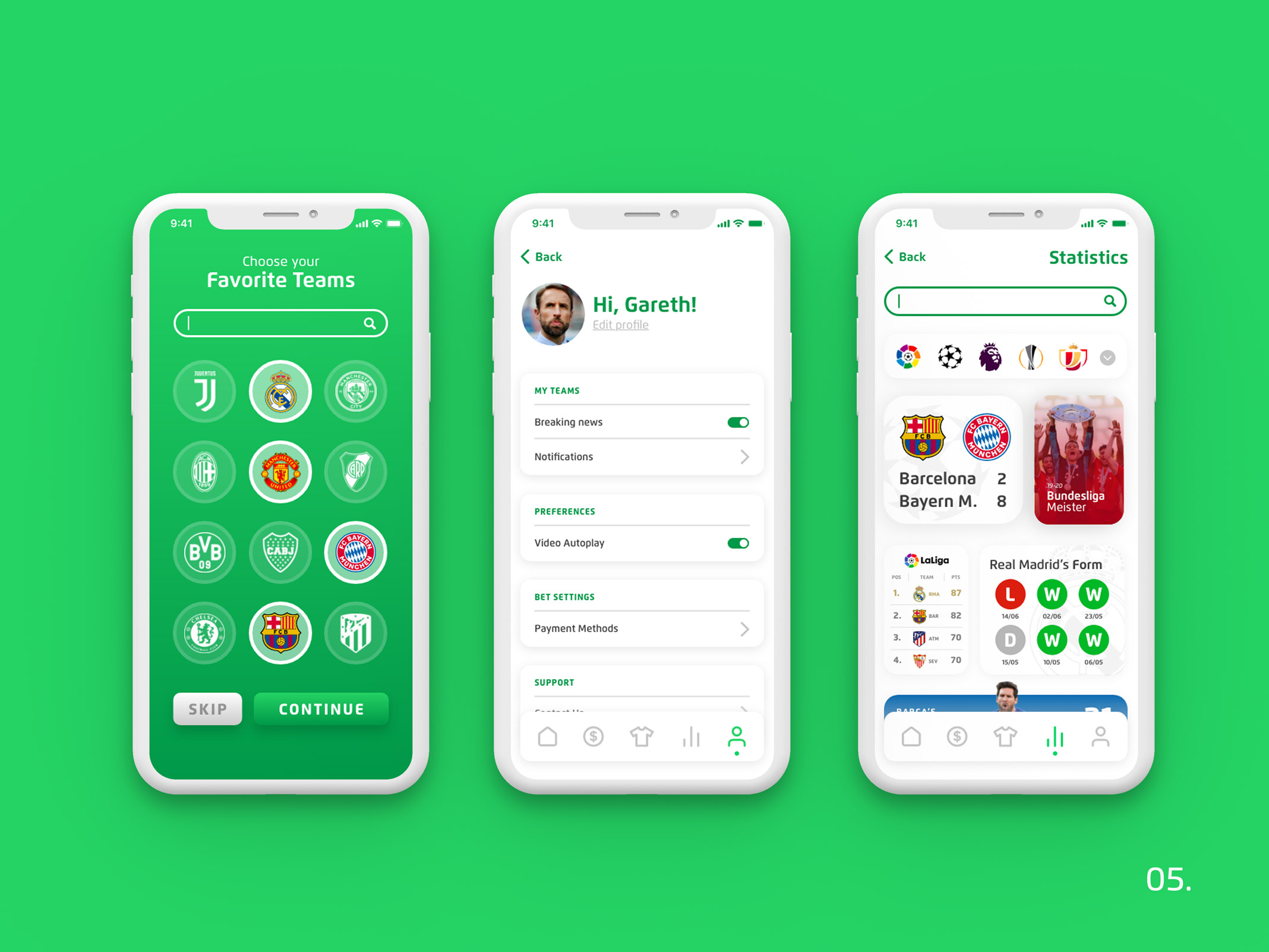 Footy Case Study - Main App