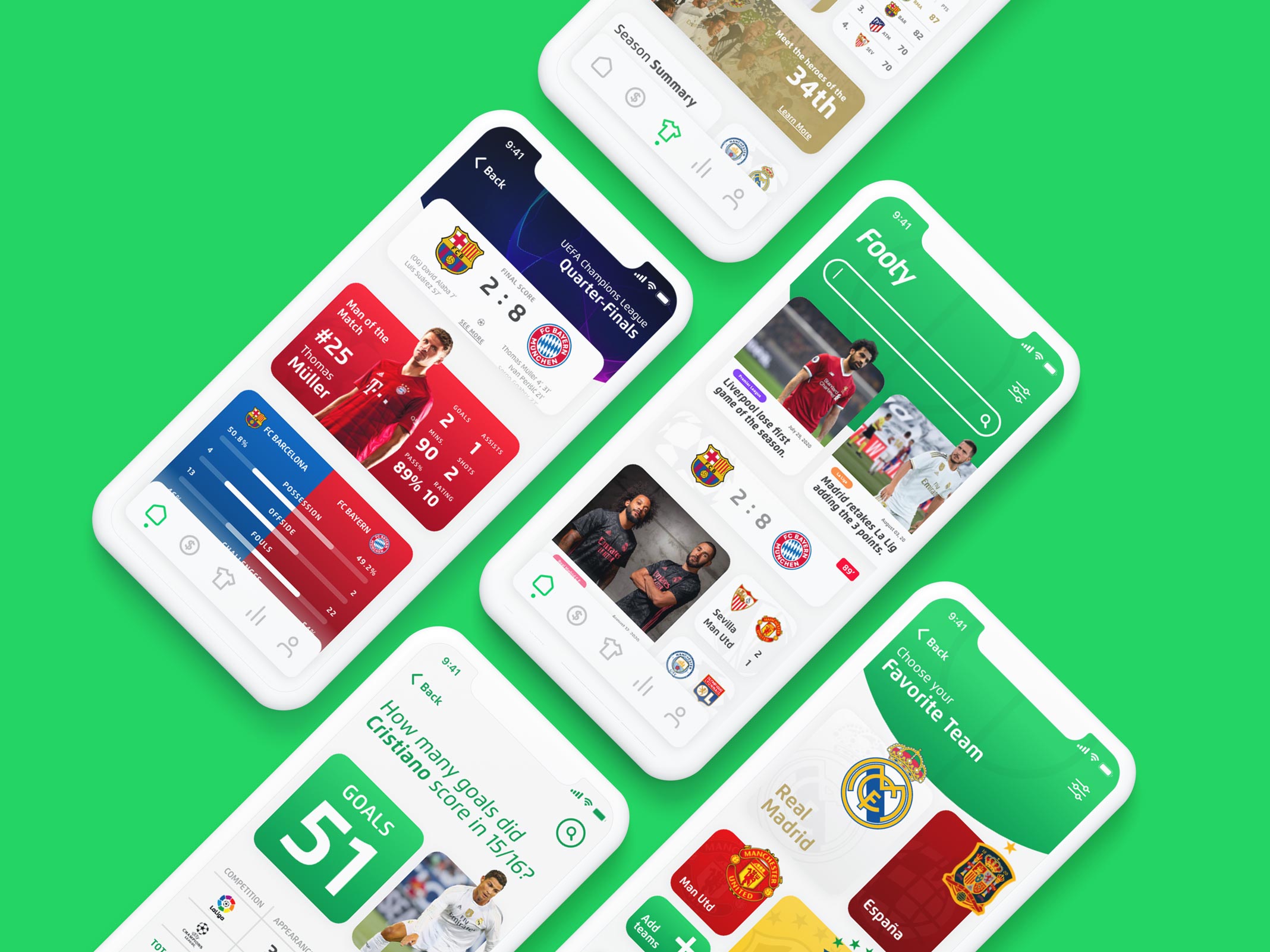 Footy Case Study - Main App