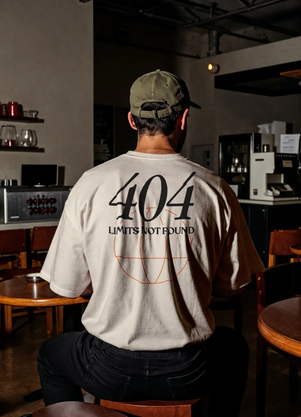 Tribu: T-shirt back print: 404, limits not found
